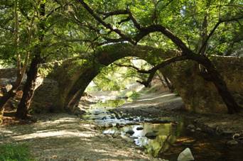 The medieval bridge of Tzelephos.